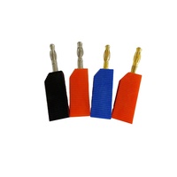 Connecteur de câble audio banane empilable de haute qualité et de sécurité 4 mm avec différentes couleurs