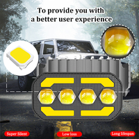Barre lumineuse de travail LED 36W étanche pour voiture, moto, tout-terrain, camion, clignotant bicolore, avertissement, éclairage LED automobile