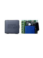 Interrupteur sans fil RF personnalisable 10A 12V/24V avec télécommande, portée 30m-100m pour système de porte électrique et maison intelligente (DC/AC)