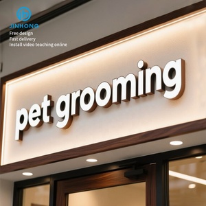 ป้ายตัวอักษร3D กลางแจ้งพร้อมไฟโลโก้ภายนอกป้ายไฟแอลอีดีสัญลักษณ์3D สัญลักษณ์ทางธุรกิจป้ายอะคริลิคสแตนเลส - Product Image 5