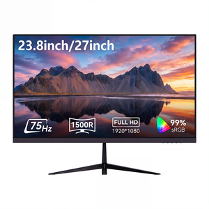 Nouvel écran 27 pouces IPS 75Hz FHD 1920x1080 sans cadre, sans scintillement, angle de vision de 178° pour ordinateur de bureau VGA, 99% SRGB - Product Image 1