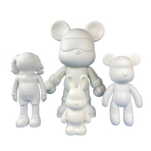 Expédition rapide fabricant acrylique verser peinture brique ours ours en peluche populaire enfants et adultes bricolage fluide violent ours lapin - Product Image 3
