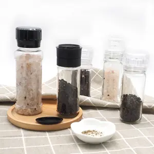 Disposable Pepper And Salt Mill Free Sample 150ml Black Pepper Grinder Disposable Salt And Pepper Mill Wholesale