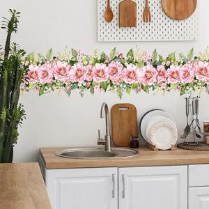 Pegatinas de Pared con Diseño de Plantas y Flores Frescas para Decoración de Sala de Estar, Dormitorio y Hogar - Product Image 3