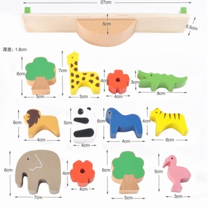 Blocchi Impilabili in Legno Montessori a Forma di Animali, Gioco di Equilibrio con Altalena per Bambini - Product Image 5