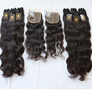 Fournisseurs de Faisceaux de Cheveux Péruviens Bruts Non Transformés Alignés avec des Cuticules de Cheveux Vierges de Vison avec des Fournisseurs de Faisceaux de Cheveux Humains Bodywave Frontal 13x4 Hd - Product Image 1