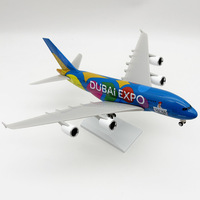 Modèle d'avion en résine à l'échelle 1/250, 30 cm, Airbus A380 Emirates DUBAI EXPO, avec trains d'atterrissage, objet de collection