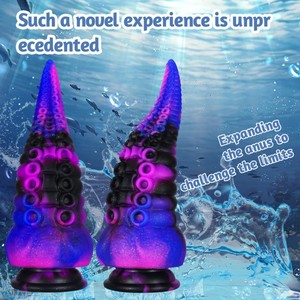 Realistico mostro arcobaleno Dildo a forma di polpo anale Plug <span class=keywords><strong>Sex</strong></span> <span class=keywords><strong>Toy</strong></span> per gli uomini e le donne in Silicone liquido - Product Image 5