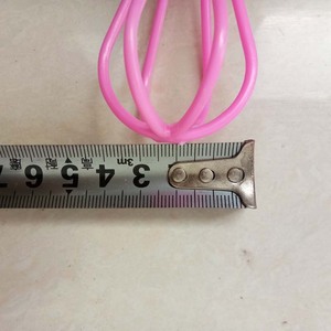 PP Plastic Egg Beater Handheld Manual Mixer Rose Red 18*3.5 For Baking - Product Image 3