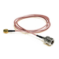 Câble coaxial assemblé RG178 RG174 RG316 longueur personnalisée avec connecteur SMA N BNC pour communication RF