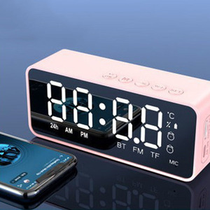 Altavoz Inalámbrico BT, Mini Reloj Despertador Portátil, Mini Altavoz con Sistema <span class=keywords><strong>de</strong></span> Transmisión <span class=keywords><strong>de</strong></span> <span class=keywords><strong>Voz</strong></span>, Sistema <span class=keywords><strong>de</strong></span> Audio con Ranura para Tarjeta - Product Image 2