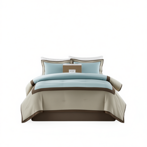 Set Copripiumino 7 Pezzi Stile Moderno in Poliestere Anti-Pilling Lavabile in Lavatrice Biancheria da Letto D0100H5PGRP - Product Image 1