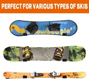 Porta Snowboard a muro da sci da parete Display da casa e Garage per lo Snowboard staffe per scaffali in acciaio solido - Product Image 3