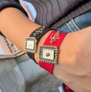Pulsera BD-B9047 con Dijes Religiosos de San <span class=keywords><strong>Gregorio</strong></span> Hernández, Bañada en Oro, Pulsera Miyuki Tejida para Mujer, Regalo de Cumpleaños - Product Image 2