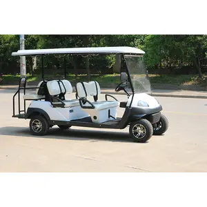 Carrello da Golf elettrico all'ingrosso 4 ruote carrello passeggeri elettrico Golf Buggy 6 posti Golf Cart