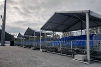 Tribune modulaire d'extérieur pour stade, gradins démontables en acier Q235B certifiés ISO9001/CE pour événements sportifs