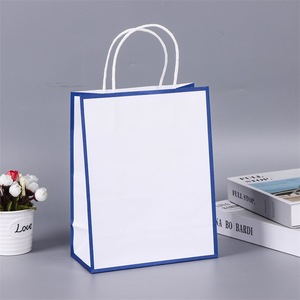 Luxury Kraft <strong>Paper</strong> <strong>Bag</strong> <strong>with</strong> Custom <strong>Logo</strong> <strong>Printing</strong> Biodegradable Packaging From Factory for Supermarket Use and Promotion - Product Image 1