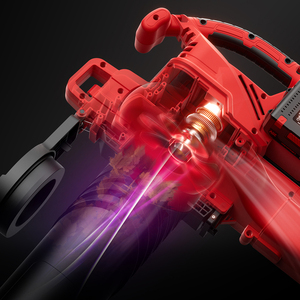 <span class=keywords><strong>Souffleur</strong></span> <span class=keywords><strong>à</strong></span> feuilles lourd de 20 V, 60 V, 125 mph, alimenté par <span class=keywords><strong>batterie</strong></span>, roues, arbre, <span class=keywords><strong>meilleur</strong></span> rapport qualité-prix, rouge, Max - Product Image 2