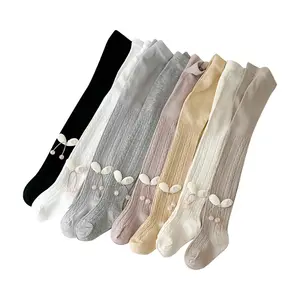 New Models Kids Girls Tights Bow Baby Girl Stockings Tights White Baby Girl Pantyhose For 1-12 Years Children