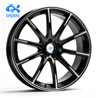 عجلات ألومنيوم مطروقة سوداء متعددة الأذرع 6061 T6 مقاس 5x114.3 5x120 5x112 17 18 19 20 بوصة عجلات مقعرة رخيصة لسيارات مرسيدس وسوبارو
