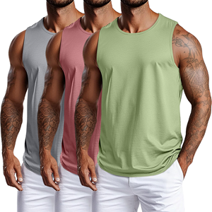 Chaleco Deportivo Premium de Punto para Gimnasio, Ropa Deportiva Casual, Hombros Anchos, Transpirable, Color Sólido, Sin Mangas, para Correr, para Hombre, Venta al Por Mayor - Product Image 5