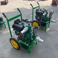 Bomba Centrífuga de Aleación de Aluminio de Alta Presión Diésel con Carro para Riego Agrícola, Uso Industrial, Huertos y Prevención de Inundaciones OEM