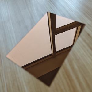 Зеркало из бронзированного акрила с возможностью индивидуального размера и резки, современный дизайн для ванной комнаты и архитектурного применения - Product Image 2