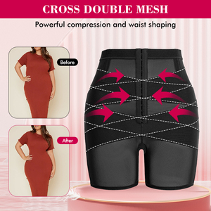 Women Velform High Waisted Criss Cross Shaper Scrunch Butt Lifter Shorts Compression X Cross Body Shaper <strong>Crotchless</strong> <strong>Panties</strong> - Product Image 4