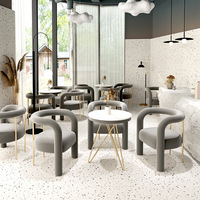 Ensembles de tables et chaises durables pour restaurants commerciaux modernes, salons de thé, cafés, et mobilier de restauration de desserts