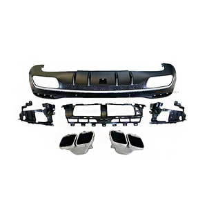 W167 GLE63 diffuseur pour <span class=keywords><strong>Mercedes</strong></span> <span class=keywords><strong>Benz</strong></span> <span class=keywords><strong>GLE</strong></span> classe W167 mise à niveau GLE63 kit carrosserie 2020 <span class=keywords><strong>2021</strong></span> - Product Image 4