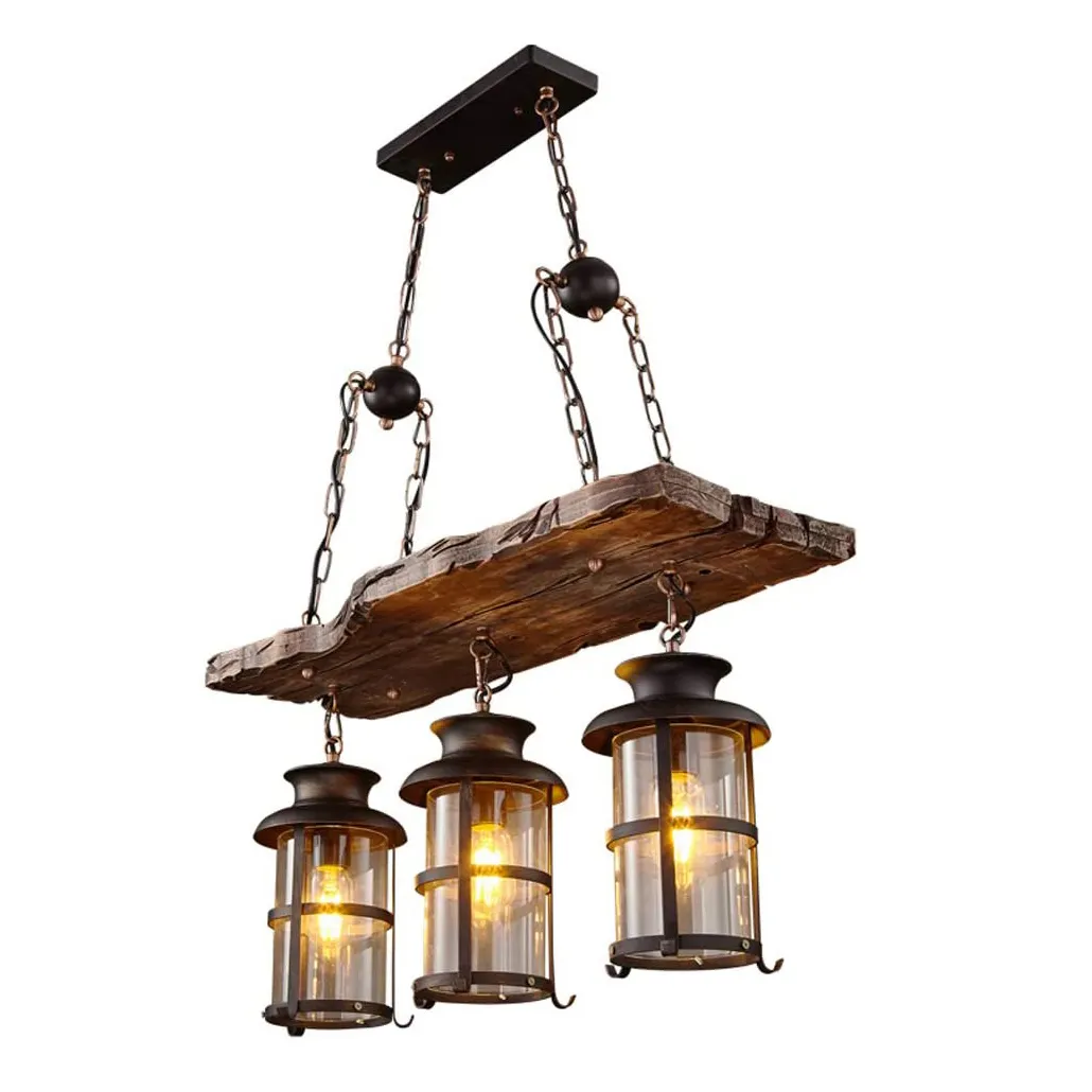Lampadari in legno luci a sospensione lampadario in vetro lampadario in legno plafoniera