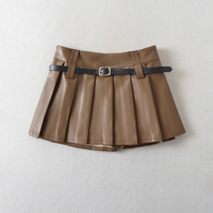 Été chaud petite fille mignon plissé Micro <span class=keywords><strong>Mini</strong></span> Tutu en cuir court enfants adolescentes jupes - Product Image 2
