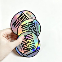 Vinilo adhesivo fuerte resistente al agua impreso personalizado, pegatinas con logotipo troquelado, etiquetas de PVC