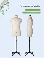 Maniquí de Costura Femenino de Medio Cuerpo Tipo Pin, Color Piel, con Hombros Ajustables en Altura para Sastres
