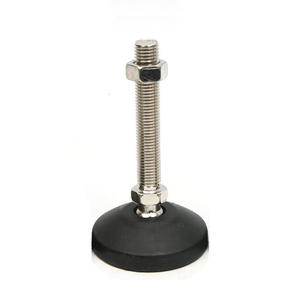 Pied de support universel réglable en nylon durable avec vis d'ancrage au sol 80 mm, base antidérapante et anti-vibration - Product Image 2