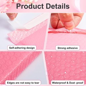 Enveloppe à bulles personnalisée avec logo, imperméable, résistante aux déchirures, rembourrée, pour l'expédition et l'emballage - Product Image 2