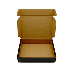 Bestseller Recycelte Versandkartons mit Eigenem Logo für Modeversand Hochwertige Schwarze Verpackungs-Papierbox - Product Image 1