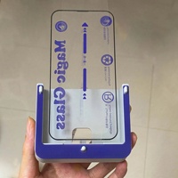 Protecteur d'écran en verre trempé sans poussière facile à installer pour iPhone 16 Pro et tous les modèles de téléphones portables