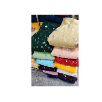 Tissu en filet à sequins de qualité export indienne pour exportateurs mondiaux, disponible à prix de gros