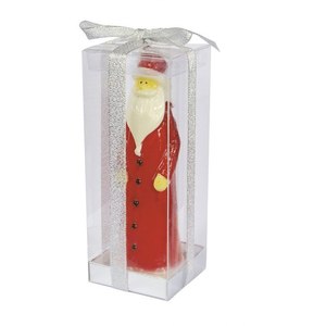 Candela Rossa Lucida a Forma di Babbo Natale per Decorazioni Natalizie - Product Image 2
