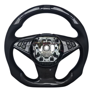 Nuevo Volante Deportivo M de Fibra de Carbono Forjada y Alcántara con Franjas para BMW E60 2007 - Product Image 1