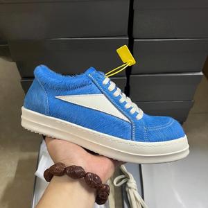 In Stock Men <b>Shoe</b> High Top Women Sneaker White Lace up Designer Luxury Owens Leather Thick-sole Casual Fashion <b>Shoe</b> - Product Image 3