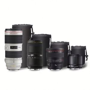 Étui pour objectif d'appareil photo en néoprène avec logo personnalisé, étui souple imperméable pour objectif, sac de rangement protecteur pour objectifs d'appareil photo reflex numérique - Product Image 3