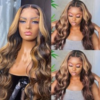 Wig Sutra Tahan Panas untuk Perdagangan Luar Negeri, Model Eropa Amerika, Rambut Keriting Gelombang Besar Hitam dengan Lace Depan, Cocok untuk Afrika, Model Full Head
