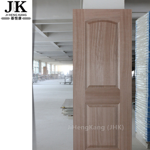 Puerta de MDF Laminado con Chapa de Madera JHK-S06, con Textura de Caoba, Interior Moderno para Uso en Hoteles, <span class=keywords><strong>Acabado</strong></span> Impermeable, Certificado E1 HCHO - Product Image 3