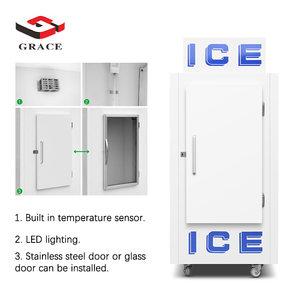 Acier inoxydable <span class=keywords><strong>ventilé</strong></span> de refroidissement commercial pour restaurant industriel grande capacité grande glacière pour le prix de stockage du poisson - Product Image 3