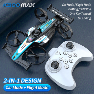 รถแข่ง SJY-K300 MAX แบบใช้ได้ทั้งบนบกและทางอากาศ ของเล่นบังคับวิทยุ 2.4G ดีไซน์ 2-in-1 หมุนได้ 360 องศา °   โดรนควอดคอปเตอร์บังคับวิทยุแบบหมุนได้ สำหรับของเล่นผู้ใหญ่ - Product Image 4