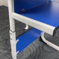 Offre Spéciale : Ensemble Table et Chaises en Bois pour École, Banc et Table de Formation Scolaire Revêtus de Plastique Bleu