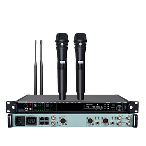 Ad4d Analog hệ thống chuyên nghiệp di động cầm tay 2025 UHF Micro không dây hệ thống New Arrival kim loại Condenser Microphone - Product Image 1