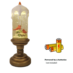 Resina personalizzata artigianato lanterna musicale in plastica globo di neve resina piccolo uccello <span class=keywords><strong>rosso</strong></span> interno per regalo di festa - Product Image 5